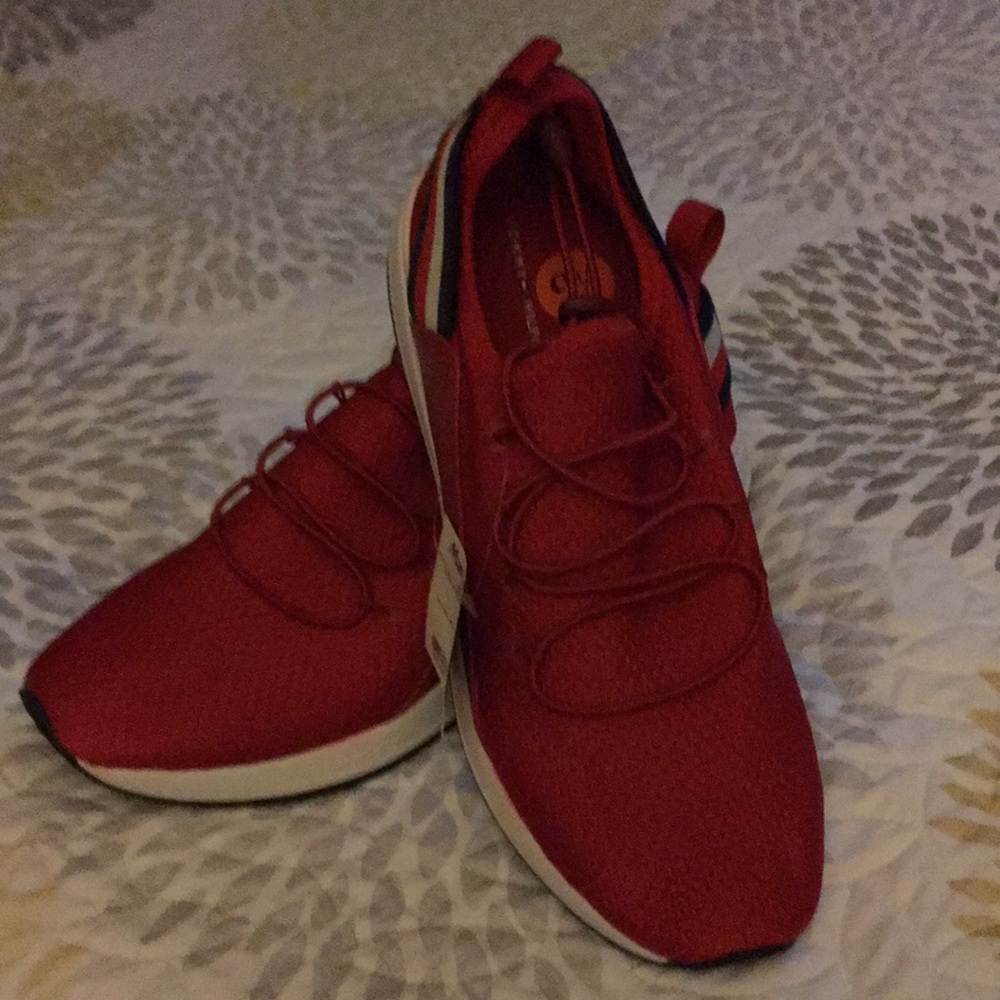 Tommy Hilfiger red athletic shoes